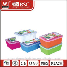 Plastique ronde micro-ondes alimentaire Container(1.65L/2.5L)